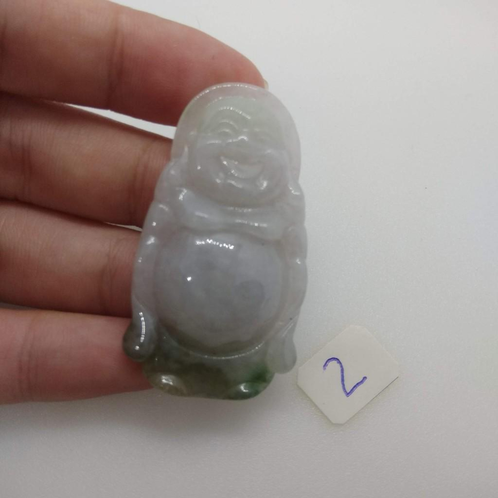 天然玉石辣綠春彩緬甸玉硬玉翡翠財神彌勒佛佛公吊墬墜子玉墬掛件玉珮項鍊珠寶寶石首飾飾品-I-細節圖5