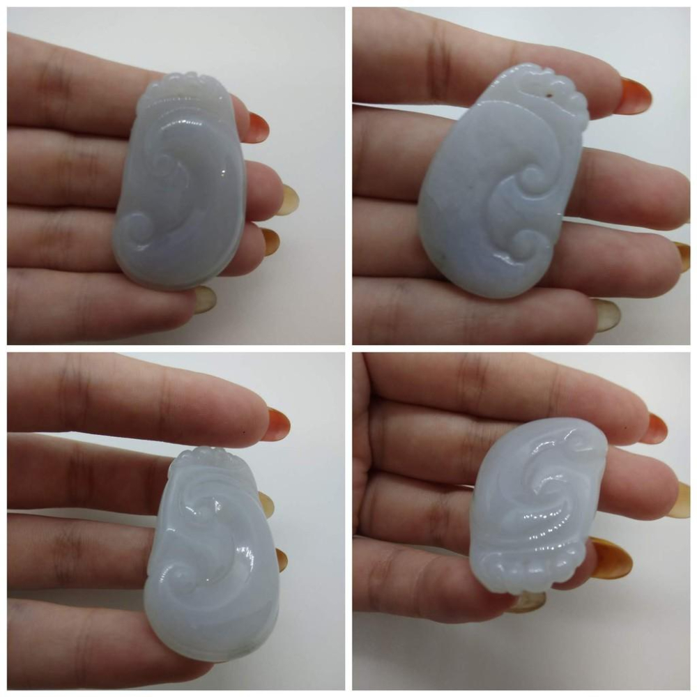 天然緬甸玉正品A貨招財如意平安如意萬事如意吊墜墜子玉墬掛件玉珮項鍊珠寶寶石首飾飾品-細節圖3