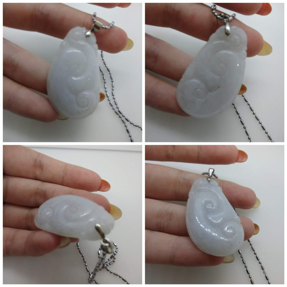 天然緬甸玉正品A貨招財如意平安如意萬事如意吊墜墜子玉墬掛件玉珮項鍊珠寶寶石首飾飾品-細節圖4