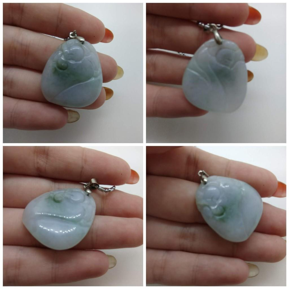 天然緬甸玉正品A貨招財如意平安如意萬事如意吊墜墜子玉墬掛件玉珮項鍊珠寶寶石首飾飾品-細節圖5