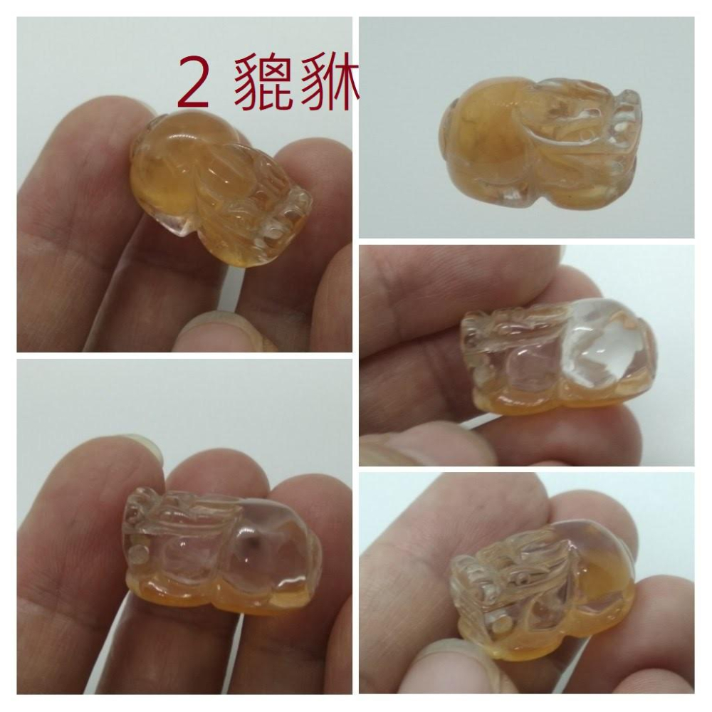 天然寶石水晶鴻運當頭紅兔毛九尾狐狸貔貅吊墜吊飾掛飾掛墜墜子珠寶寶石玉石首飾飾品-細節圖3