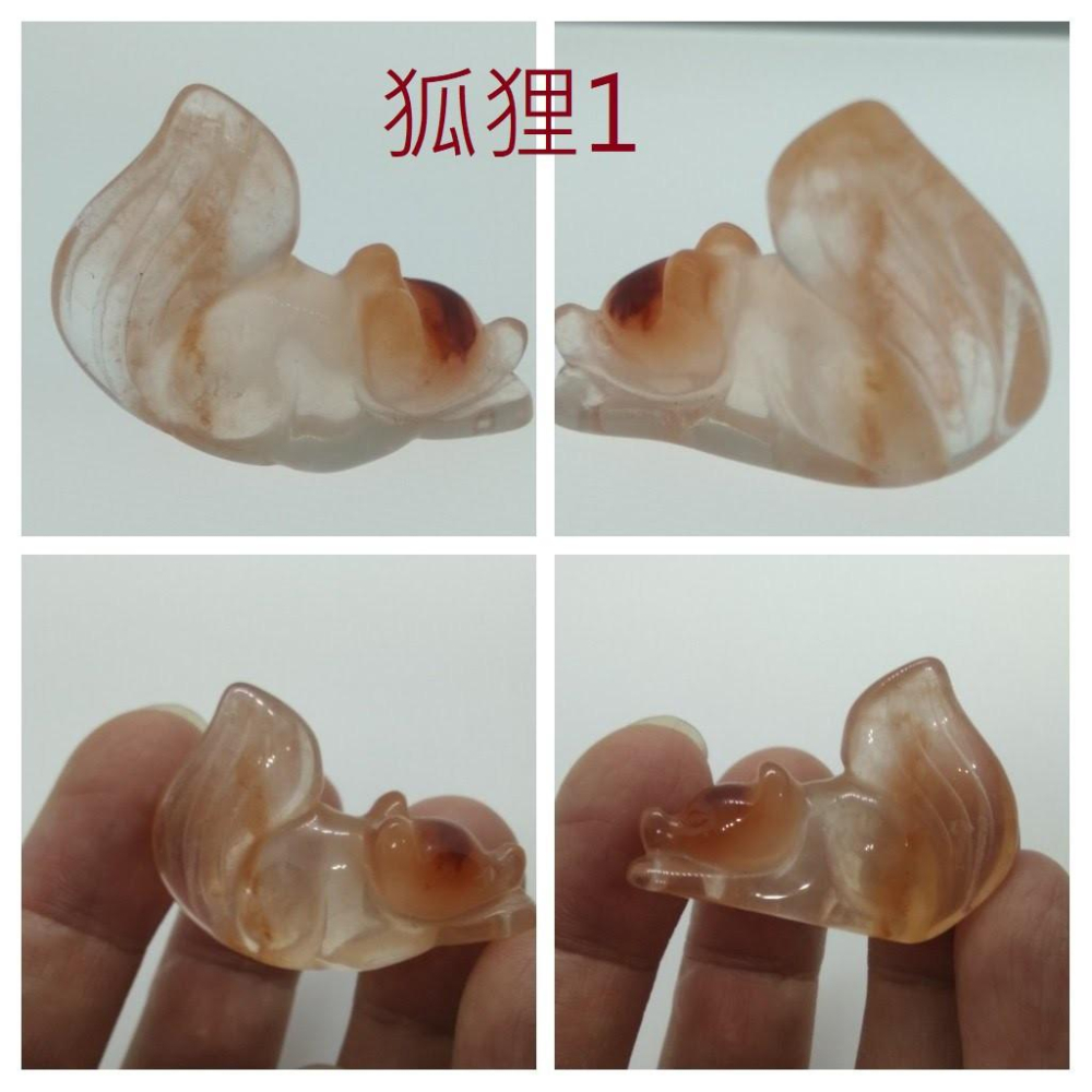 天然寶石水晶鴻運當頭紅兔毛九尾狐狸貔貅吊墜吊飾掛飾掛墜墜子珠寶寶石玉石首飾飾品-細節圖4