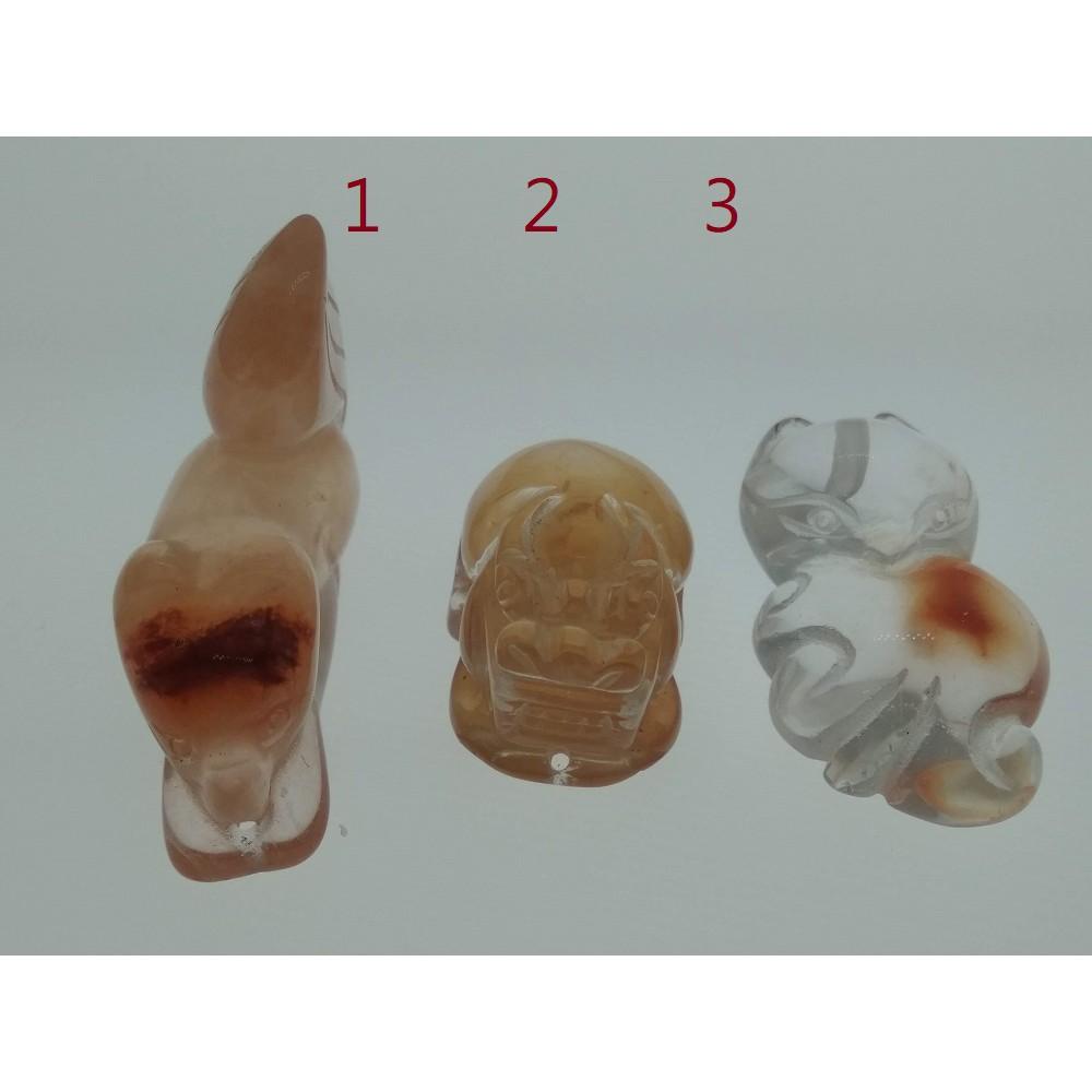 天然寶石水晶鴻運當頭紅兔毛九尾狐狸貔貅吊墜吊飾掛飾掛墜墜子珠寶寶石玉石首飾飾品-細節圖5