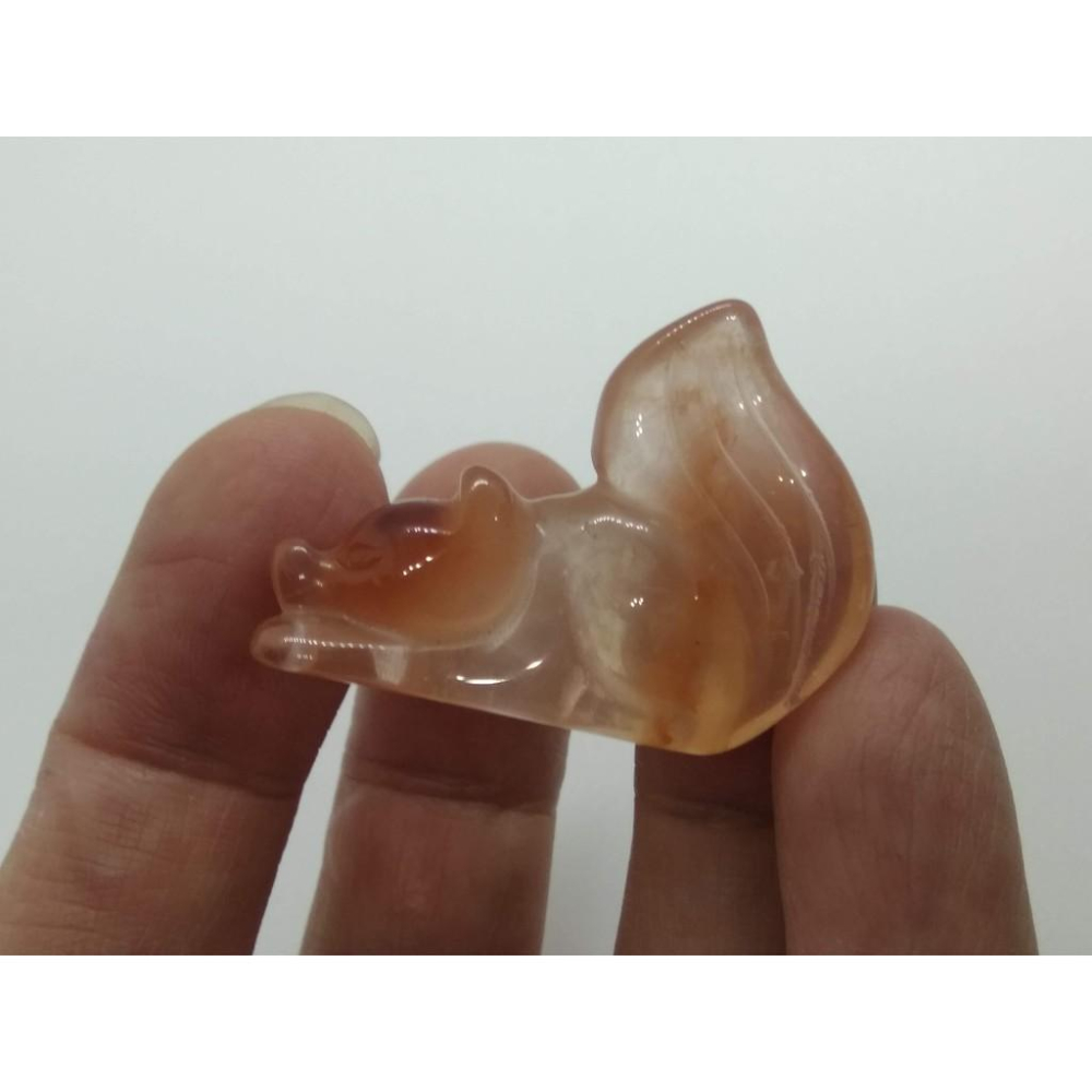 天然寶石水晶鴻運當頭紅兔毛九尾狐狸貔貅吊墜吊飾掛飾掛墜墜子珠寶寶石玉石首飾飾品-細節圖7