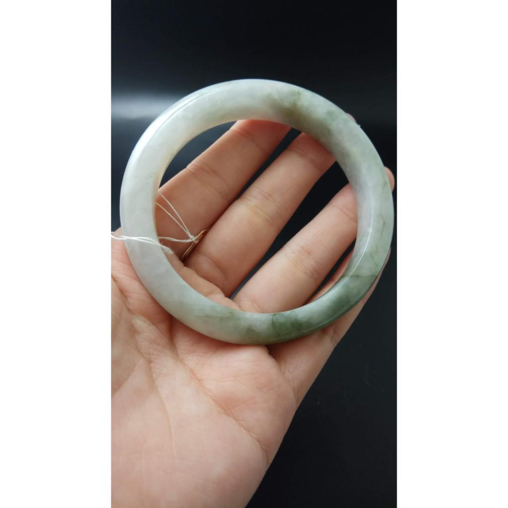 18.62圍天然緬甸玉翡翠冰綠帶陽綠手鐲玉鐲鐲子手環平安鐲細膩有種水珠寶玉石首飾飾品-細節圖2