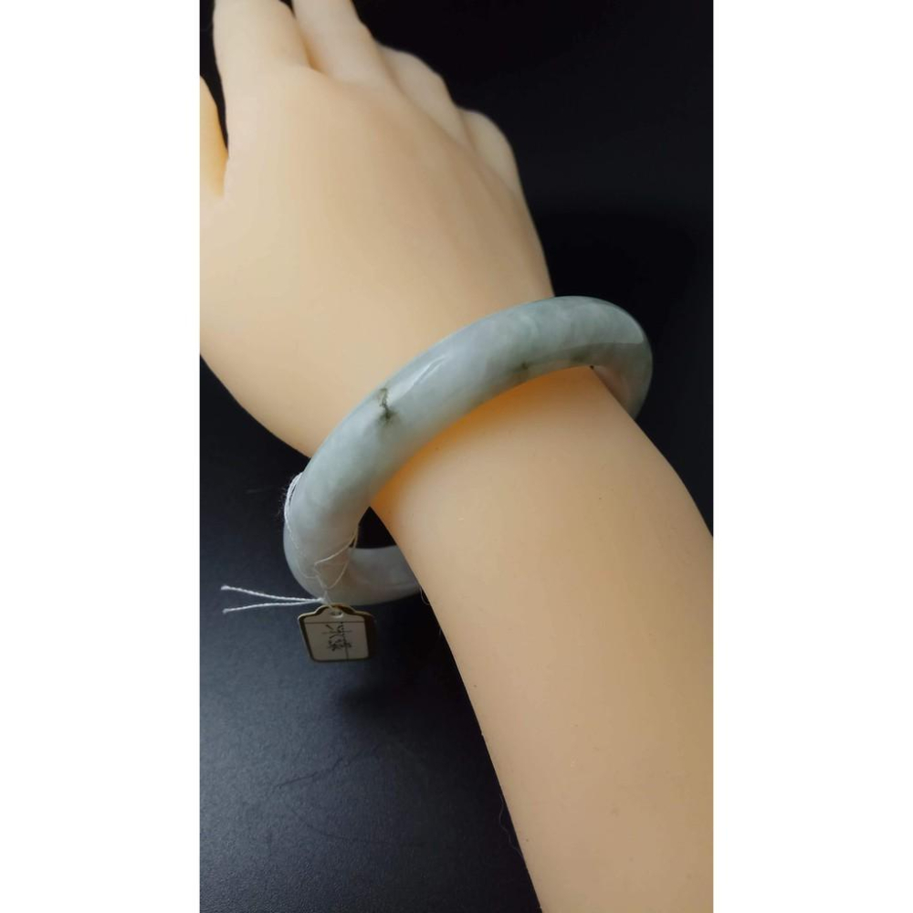 18.62圍天然緬甸玉翡翠冰綠帶陽綠手鐲玉鐲鐲子手環平安鐲細膩有種水珠寶玉石首飾飾品-細節圖8