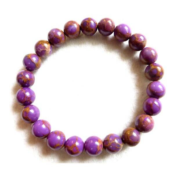 天然紫雲母手鍊單圈圓珠手串佛珠手珠手環10mm/23.6g紫羅蘭香芋色水晶珠寶玉石寶石首飾飾品-細節圖2