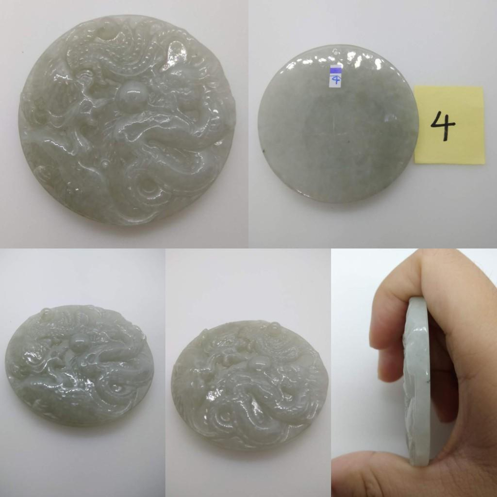 天然緬甸玉飄花翡翠龍鳳玉珮吊墜墜子玉墬掛件項鍊珠寶寶石首飾飾品任選-J組-細節圖6
