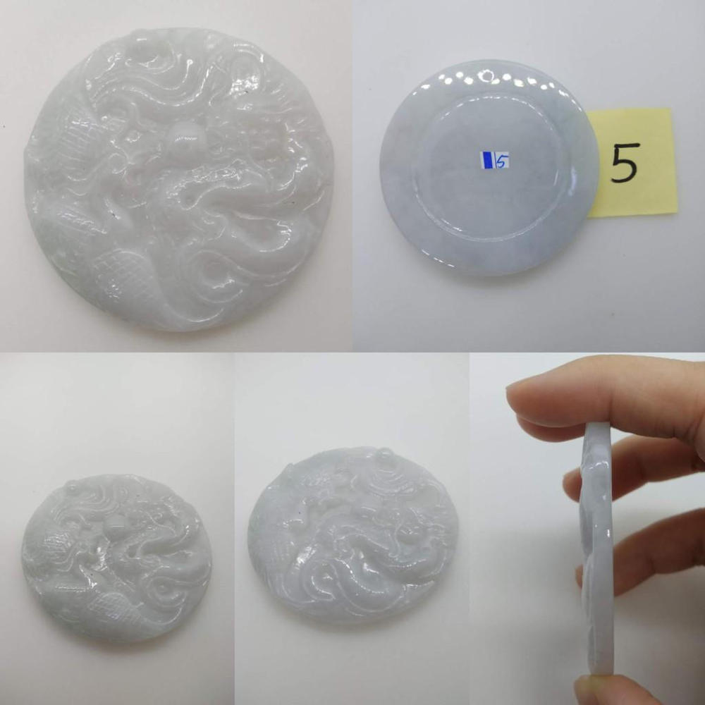 天然緬甸玉飄花翡翠龍鳳玉珮吊墜墜子玉墬掛件項鍊珠寶寶石首飾飾品任選-J組-細節圖7