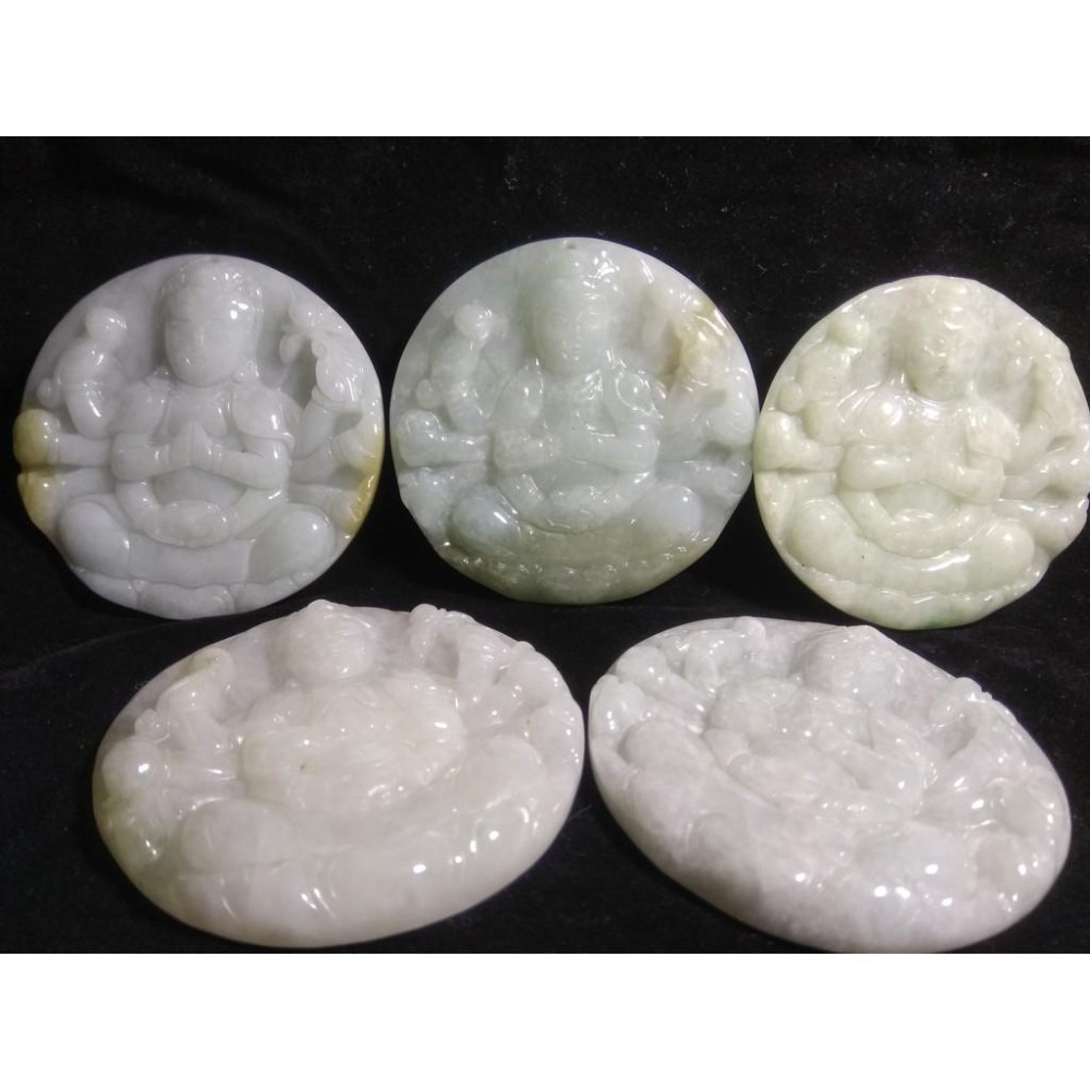 A 6翡翠a貨緬甸玉冰種紫羅蘭黃翡三彩千手觀音菩薩墜子吊墜玉佩玉墜掛件項鍊首飾飾品-細節圖8