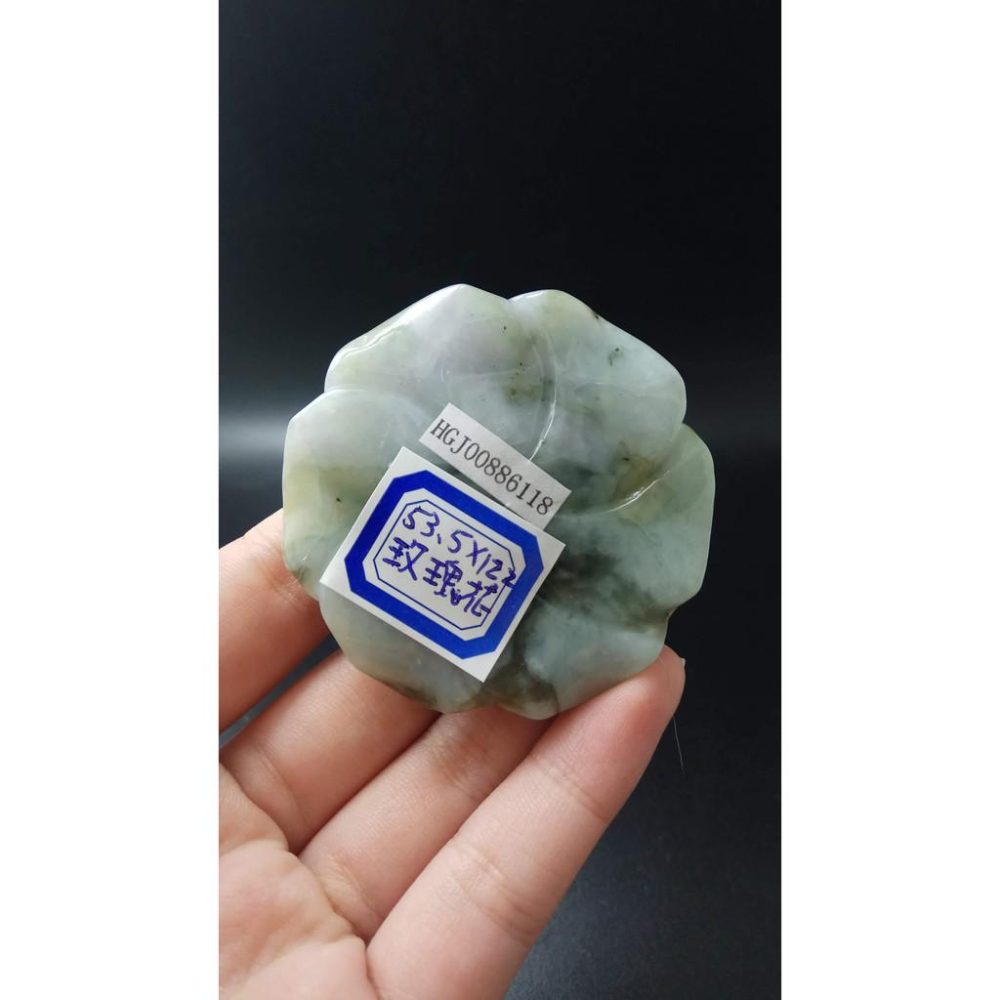 超美玫瑰花造型天然玉石緬甸玉硬玉A貨翡翠雙面立體精雕吊墬53.5*12.2mm玉珮墬子玉墬掛件珠寶寶石首飾飾品-細節圖2