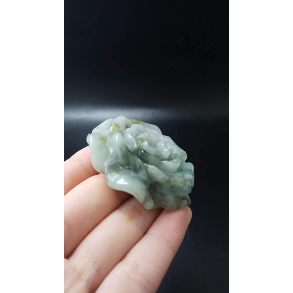 超美玫瑰花造型天然玉石緬甸玉硬玉A貨翡翠雙面立體精雕吊墬53.5*12.2mm玉珮墬子玉墬掛件珠寶寶石首飾飾品-細節圖8