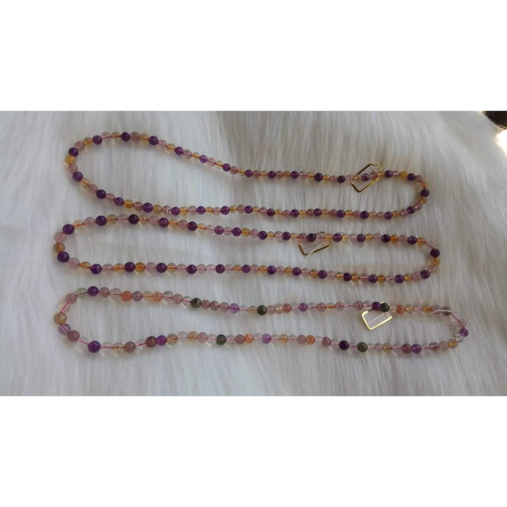 隨機出貨天然水晶超美可愛草莓晶手鍊super7超七繞三圈多圈手鍊手環手串手珠佛珠6mm珠寶玉石首飾飾品精品-細節圖4