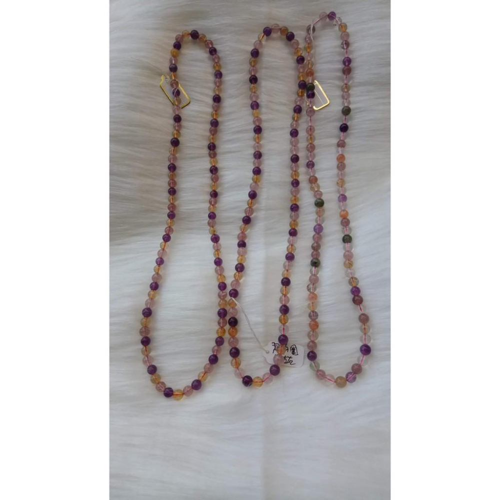 隨機出貨天然水晶超美可愛草莓晶手鍊super7超七繞三圈多圈手鍊手環手串手珠佛珠6mm珠寶玉石首飾飾品精品-細節圖8