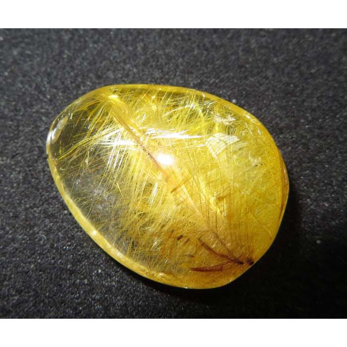 異象水晶水晶之王魚刺髮金髮晶順髮鈦晶項墜掛墜項鍊吊墬墬子29*22*13.3 mm珠寶玉石首飾飾品-細節圖2