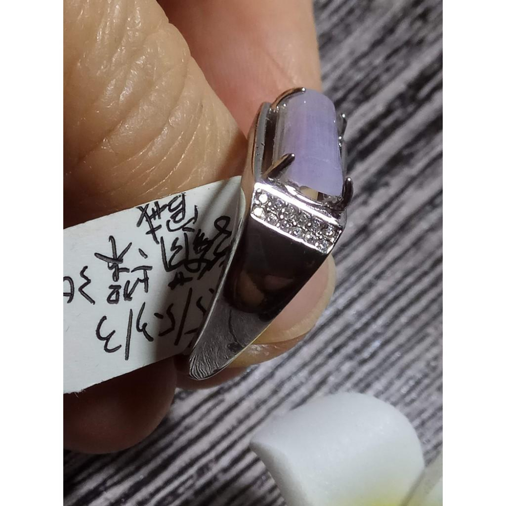 正宗緬甸玉翡翠A貨冰糯種翡翠翠玉戒指冰種透濃紫羅蘭玉戒活圍925銀珠寶寶石首飾飾品-細節圖6