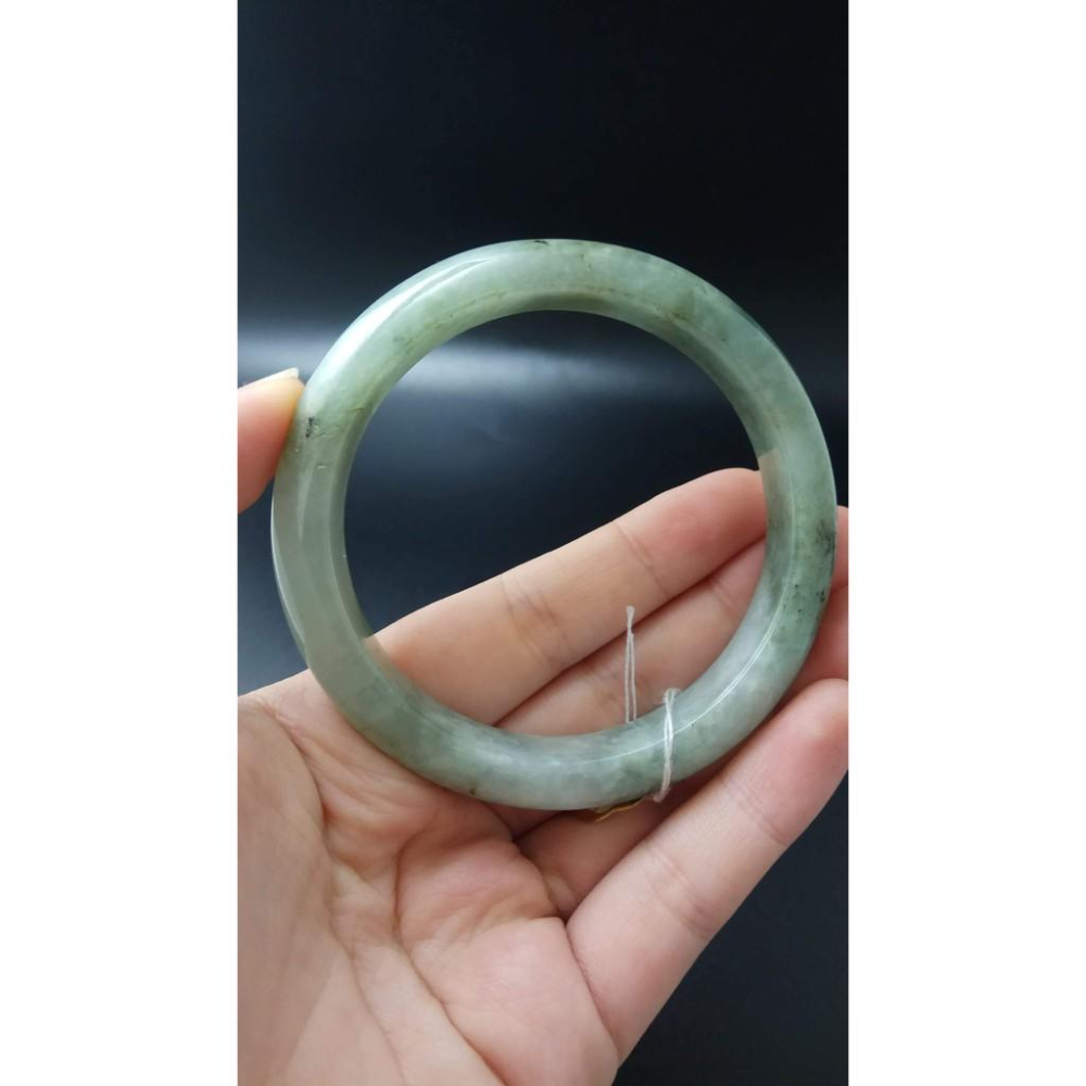 18.53圍天然緬甸玉硬玉翡翠滿綠天然緬甸玉硬玉翡翠冰藍水種滿綠手鐲玉鐲鐲子手環平安鐲細膩有種水珠寶玉石首飾飾品-細節圖5