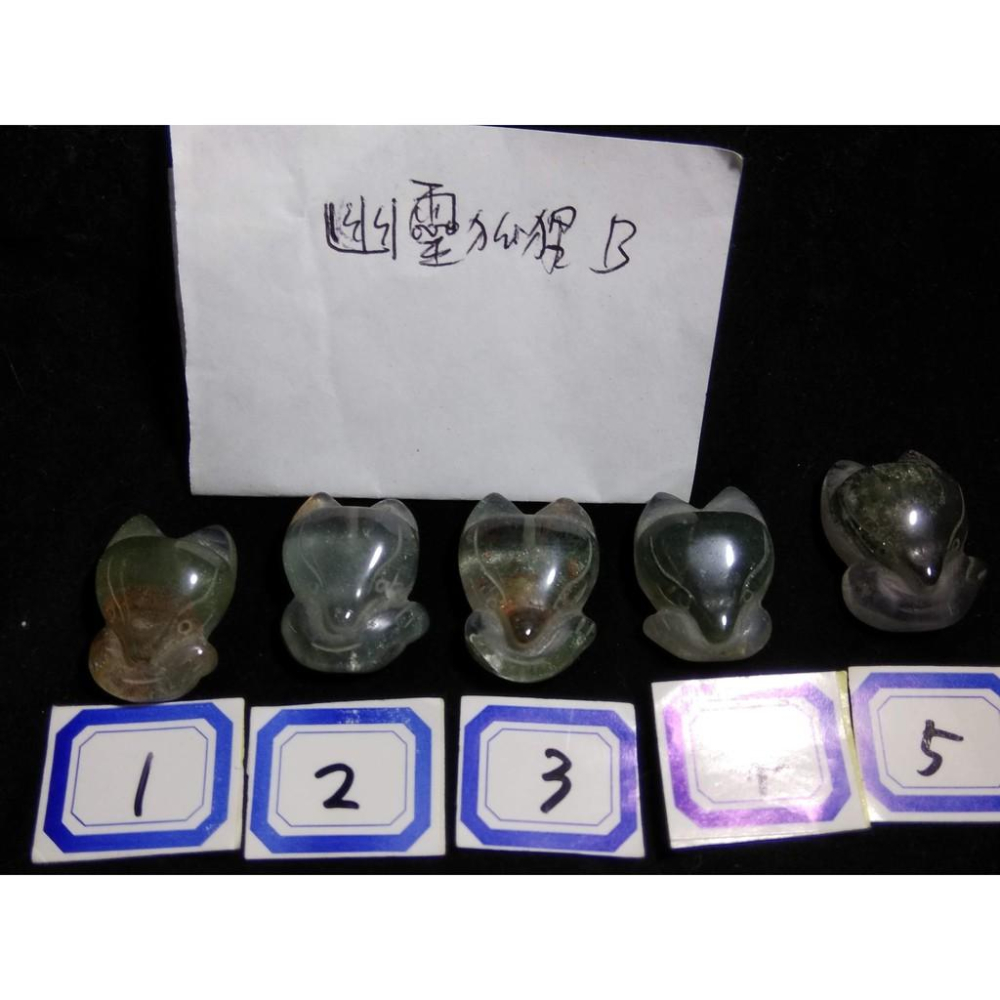 b組天然水晶滿天星花幽靈彩色花紫紅綠幽靈狐狸吊墜吊飾掛飾掛墜墜子珠寶寶石玉石首飾飾品-細節圖7