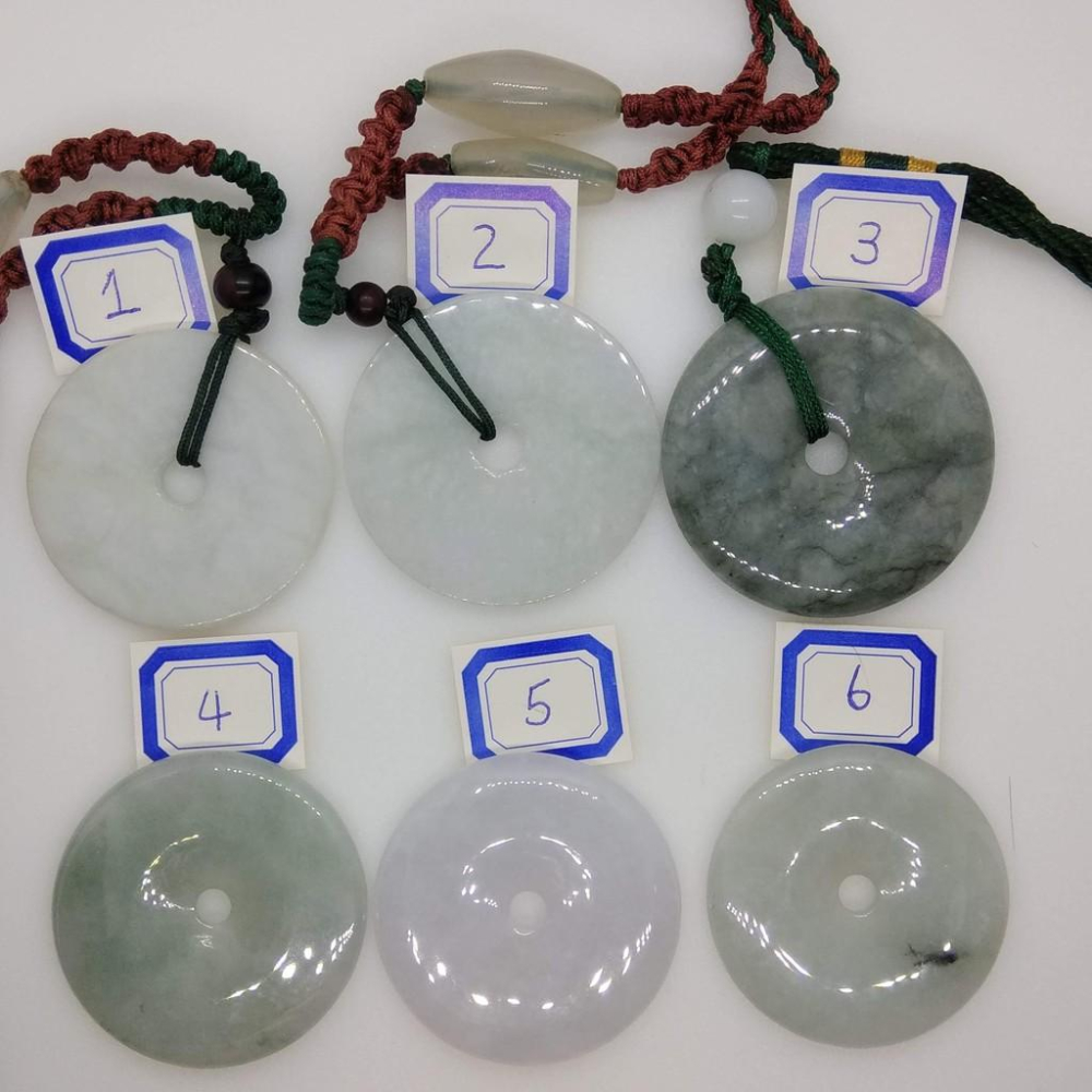 天然緬甸玉正品A貨滿綠平安扣如意平安萬事如意吊墜墜子玉墬掛件玉珮項鍊珠寶寶石首飾飾品-A-細節圖2