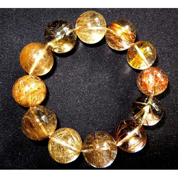 金光閃閃大珠瑞氣千條絕美20-17mm/109g金髮晶鈦晶手鍊手鏈手珠手串天然水晶珠寶玉石寶石首飾飾品專櫃精品-細節圖4