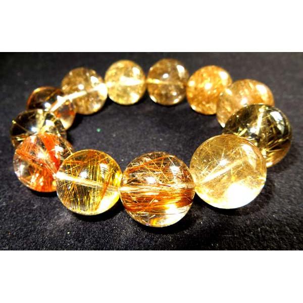 金光閃閃大珠瑞氣千條絕美20-17mm/109g金髮晶鈦晶手鍊手鏈手珠手串天然水晶珠寶玉石寶石首飾飾品專櫃精品-細節圖5