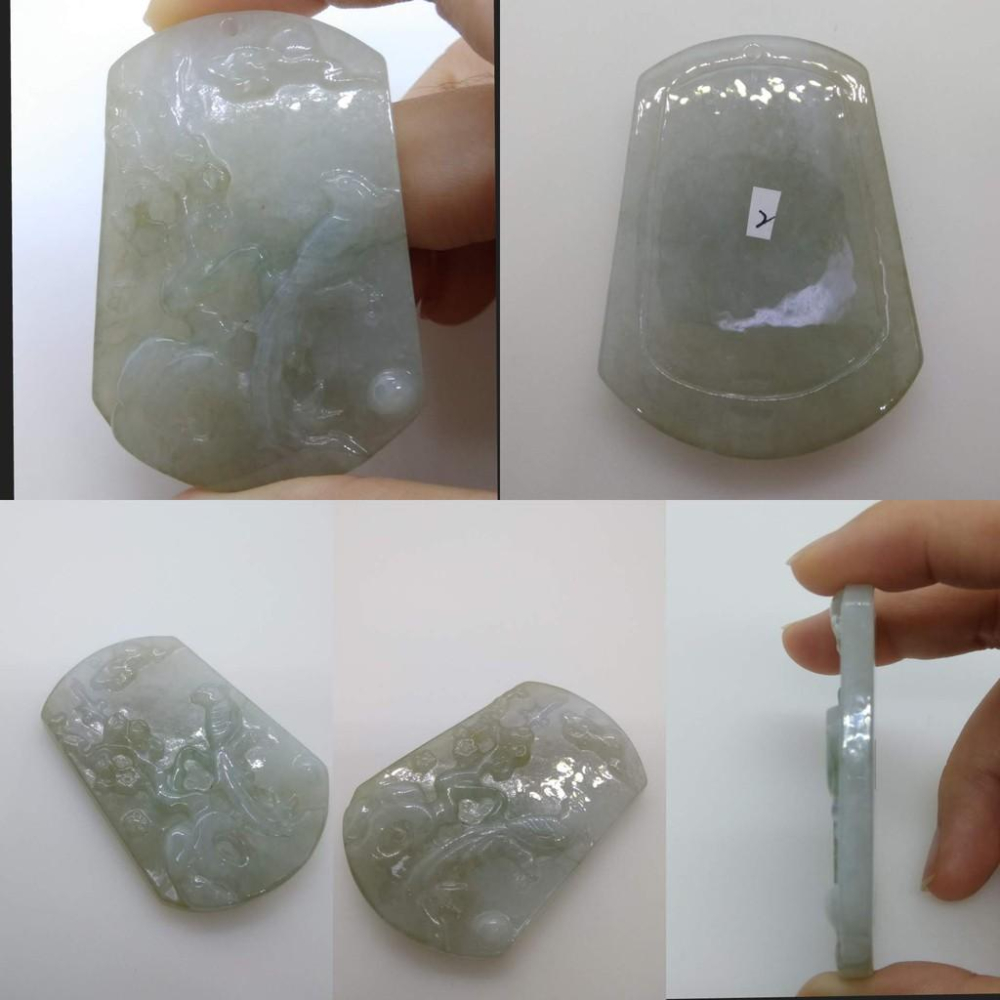 天然正品緬甸玉冰黃翡翠A貨玉石喜鵲喜上眉梢玉珮擺件擺飾裝飾珠寶首飾寶石飾品任選-C組-細節圖4