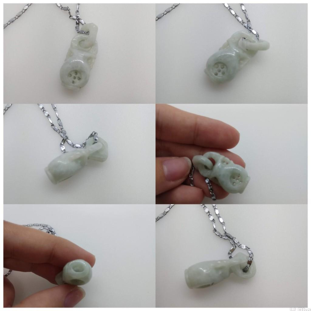 天然緬甸玉正品A貨雕刻佛手掌上明珠花瓶十字架耶穌天主教基督教四季豆福豆福氣發財吊墜墜子玉墬掛件玉珮項鍊珠寶寶石首飾飾品-細節圖2