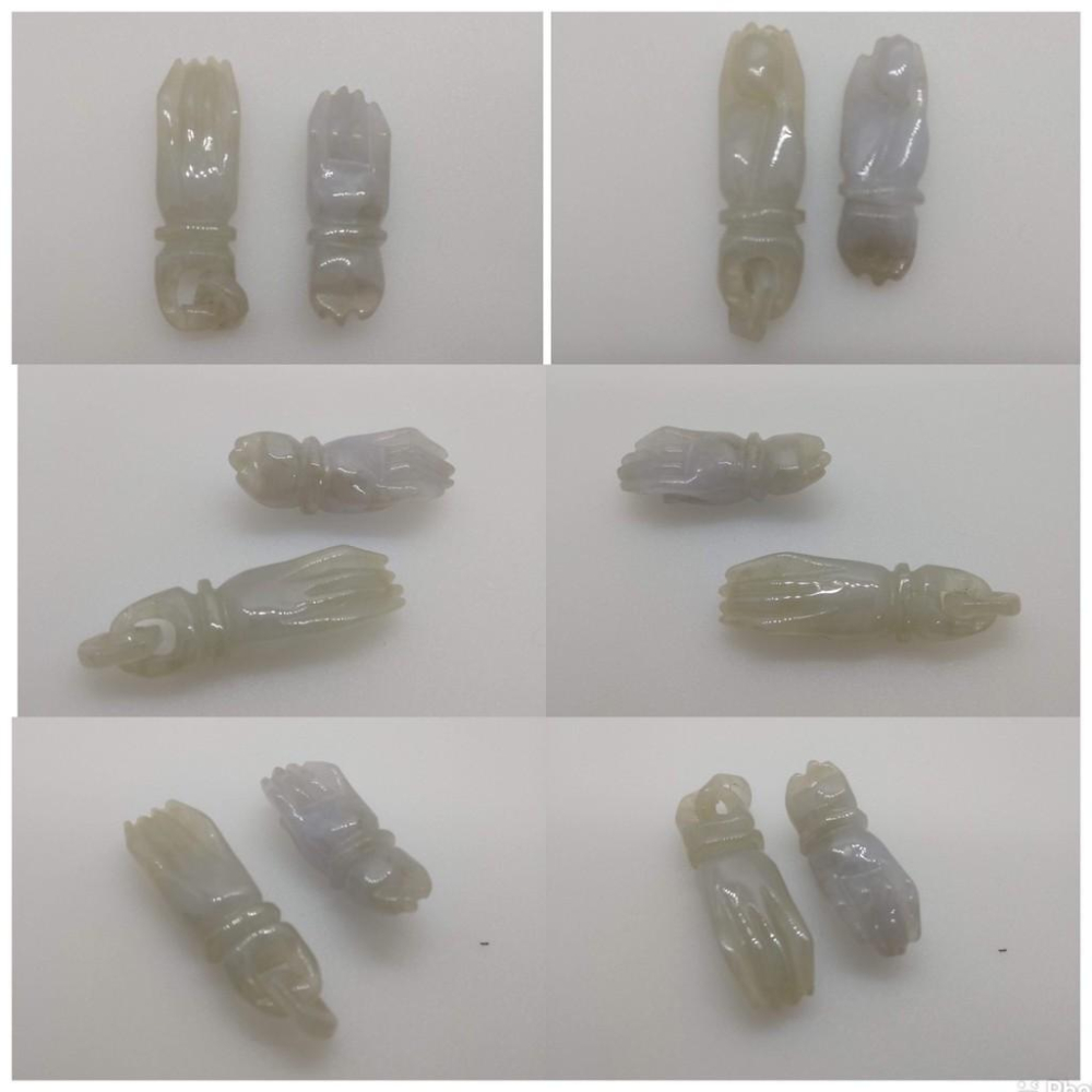 天然緬甸玉正品A貨雕刻佛手掌上明珠花瓶十字架耶穌天主教基督教四季豆福豆福氣發財吊墜墜子玉墬掛件玉珮項鍊珠寶寶石首飾飾品-細節圖5