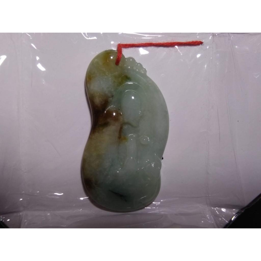 天然玉石阿彌陀佛一心向佛悟道玉石冰種緬甸玉硬玉A貨翡翠冰種三彩四喜五福紅翡吊墬玉珮墬子玉墬掛件菩薩珠寶玉石首飾飾品-細節圖2