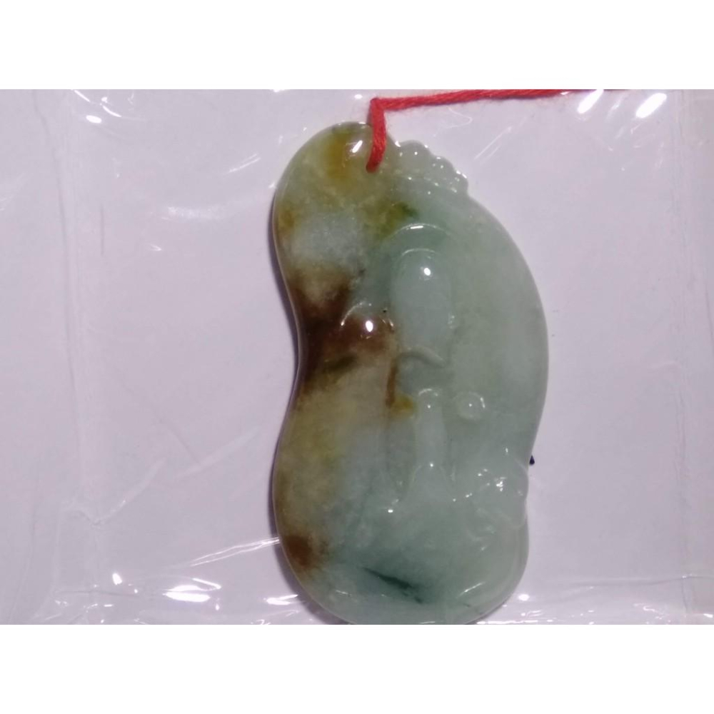 天然玉石阿彌陀佛一心向佛悟道玉石冰種緬甸玉硬玉A貨翡翠冰種三彩四喜五福紅翡吊墬玉珮墬子玉墬掛件菩薩珠寶玉石首飾飾品-細節圖3