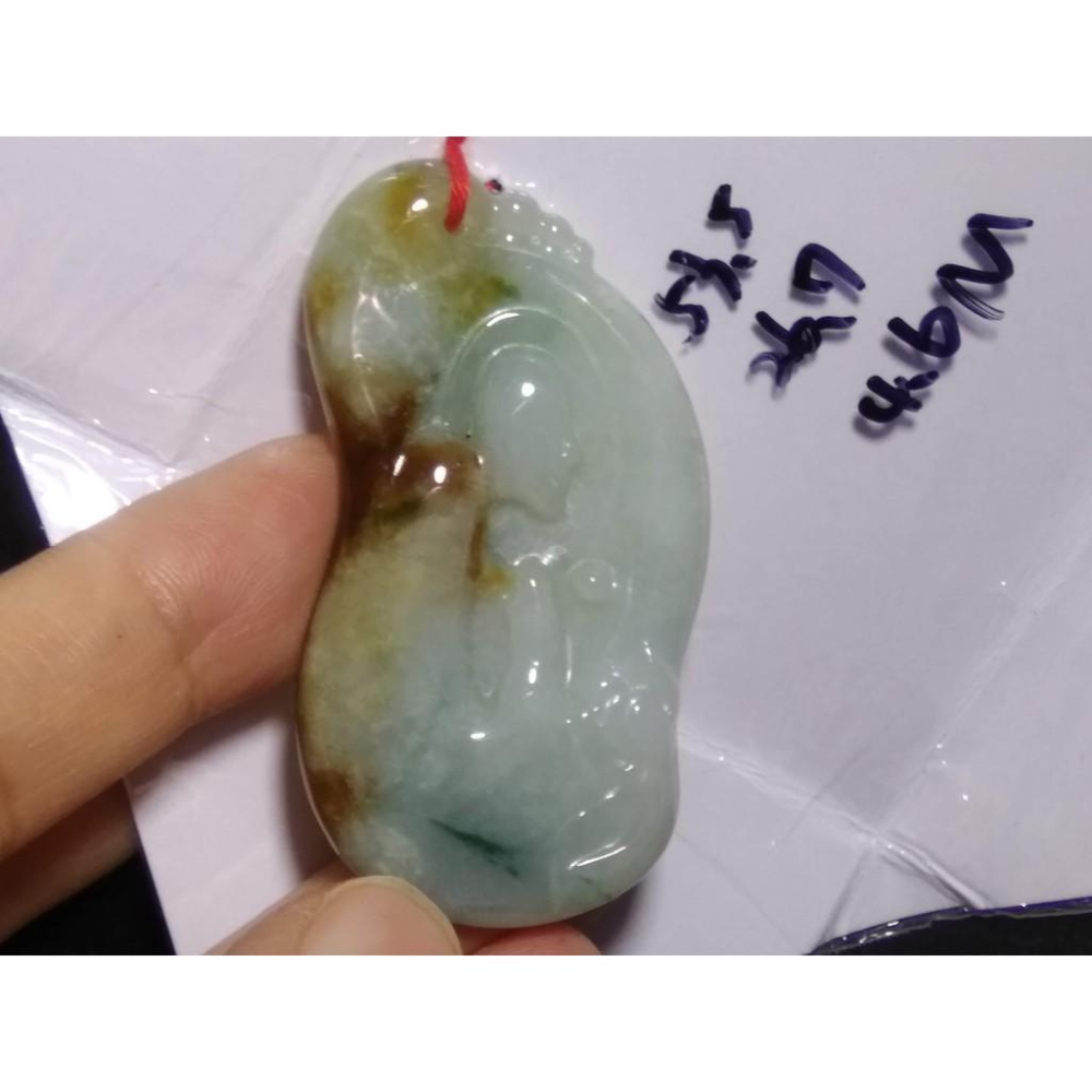 天然玉石阿彌陀佛一心向佛悟道玉石冰種緬甸玉硬玉A貨翡翠冰種三彩四喜五福紅翡吊墬玉珮墬子玉墬掛件菩薩珠寶玉石首飾飾品-細節圖7