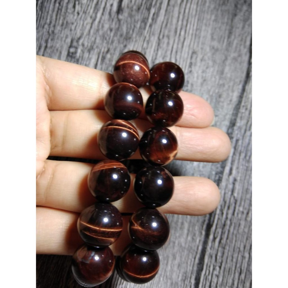 大咪紅虎眼石閃電手鍊手鏈手環手串手珠佛珠14mm虎睛石手飾品配飾珠寶玉石寶石首飾飾品數款任選-細節圖2