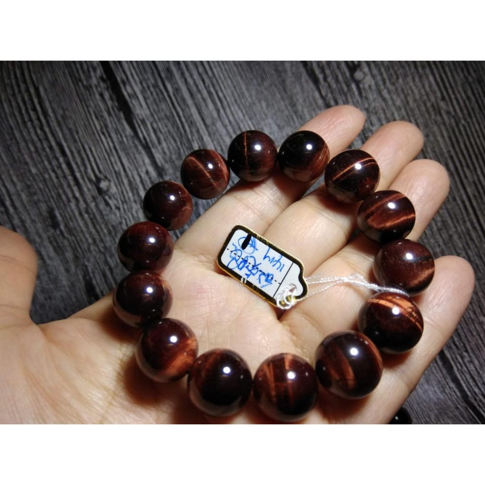 大咪紅虎眼石閃電手鍊手鏈手環手串手珠佛珠14mm虎睛石手飾品配飾珠寶玉石寶石首飾飾品數款任選-細節圖6