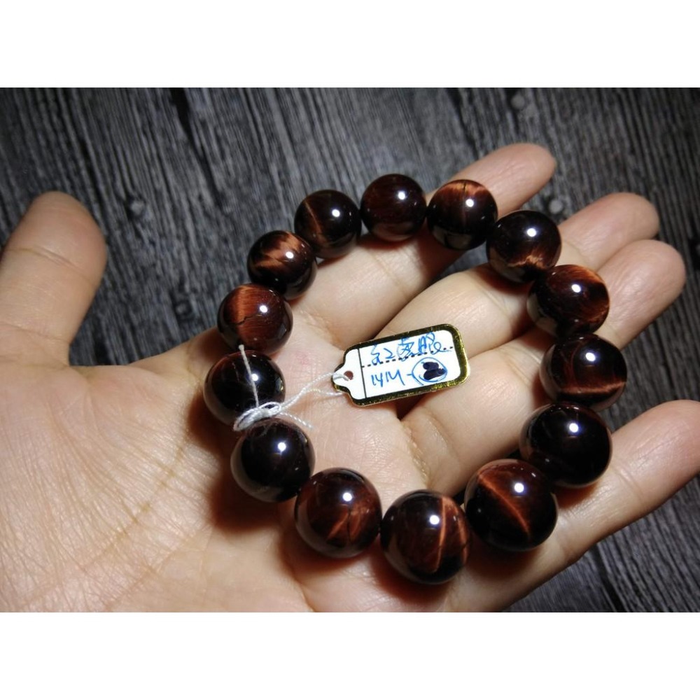 大咪紅虎眼石閃電手鍊手鏈手環手串手珠佛珠14mm虎睛石手飾品配飾珠寶玉石寶石首飾飾品數款任選-細節圖7