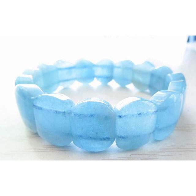 海藍寶手排手鍊手牌16mm/46.7g手串手環手珠珠寶玉石寶石首飾飾品專櫃精品-細節圖4