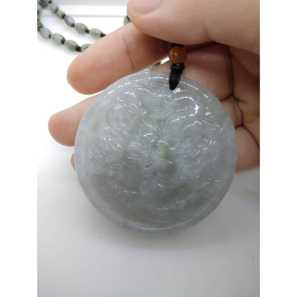 天然緬甸玉紫羅蘭翡翠龍牌龍生子招財吊墜墜子玉墬掛件玉珮項鍊珠寶寶石首飾飾品任選-D組-細節圖7