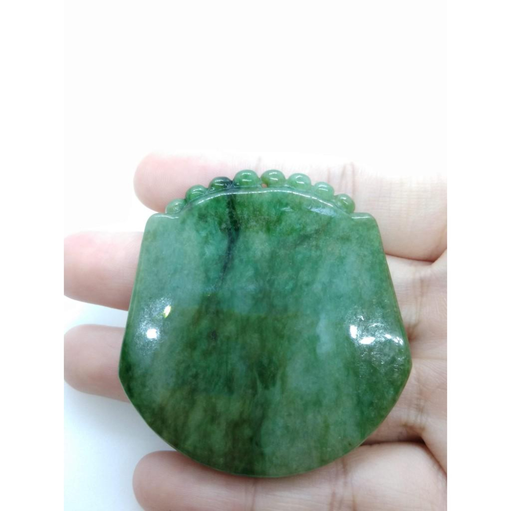 天然緬甸玉黃翡花青滿綠翡翠龍牌招財吊墜墜子玉墬掛件玉珮項鍊珠寶寶石首飾飾品-細節圖4