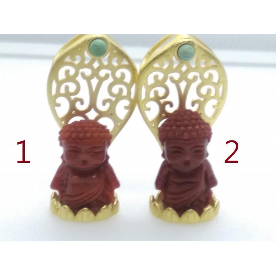 天然柿子紅南紅萌版寶寶佛阿彌陀佛如來佛菩薩吊墜墬子項鍊玉珮掛件用珠寶首飾玉石飾品-細節圖8