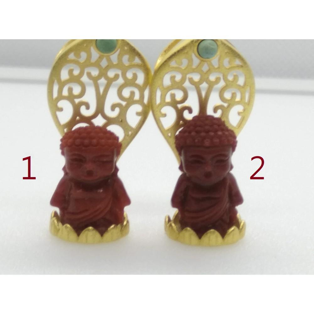 天然柿子紅南紅萌版寶寶佛阿彌陀佛如來佛菩薩吊墜墬子項鍊玉珮掛件用珠寶首飾玉石飾品-細節圖9