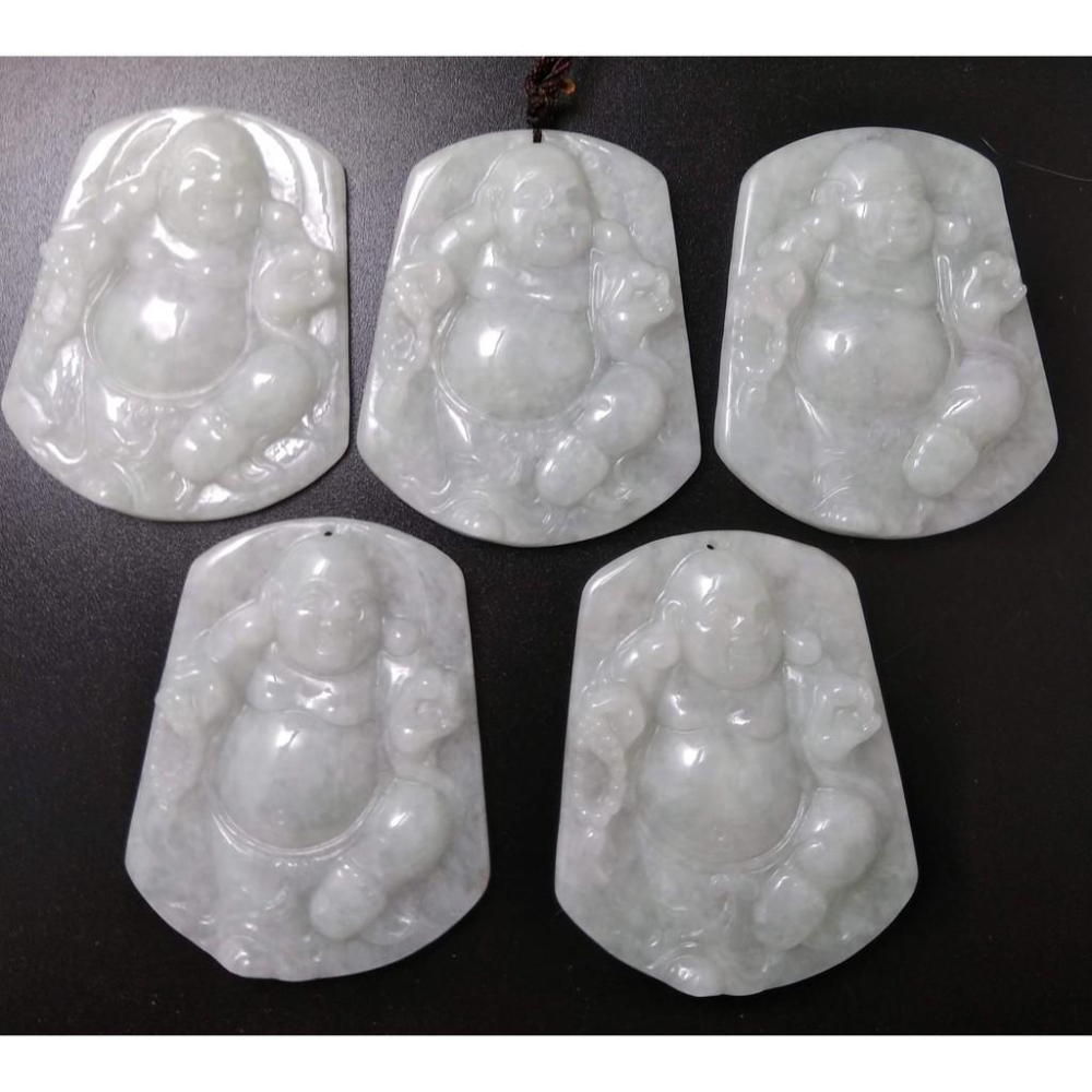 隨機出貨天然玉石緬甸玉硬玉翡翠財神彌勒佛佛公吊墬墜子玉墬掛件玉珮項鍊珠寶寶石首飾飾品-細節圖6