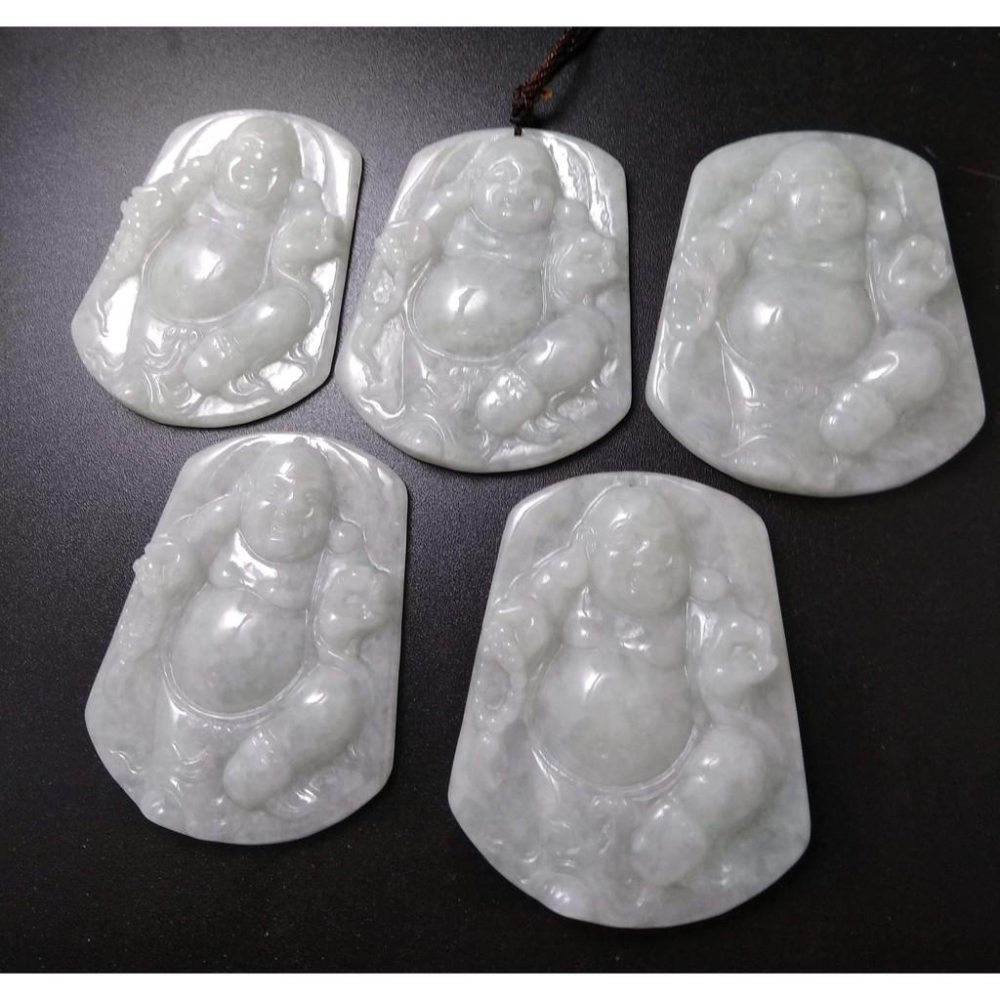 隨機出貨天然玉石緬甸玉硬玉翡翠財神彌勒佛佛公吊墬墜子玉墬掛件玉珮項鍊珠寶寶石首飾飾品-細節圖8
