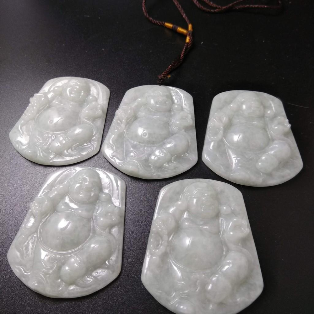 隨機出貨天然玉石緬甸玉硬玉翡翠財神彌勒佛佛公吊墬墜子玉墬掛件玉珮項鍊珠寶寶石首飾飾品-細節圖9