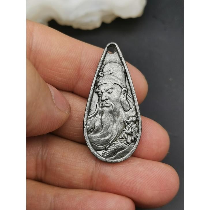 瑞典muonionalusta隕鐵曼德拉隕鐵隕石M隕鐵鐵隕石天鐵關公墜子護​​身牌吊墜飾品首飾9.4g-細節圖5