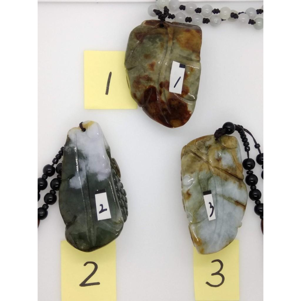 天然緬甸玉三彩紅翡翠貔貅螭龍如意吊墜墜子玉墬掛件玉珮項鍊珠寶寶石首飾飾品任選-A5-細節圖2