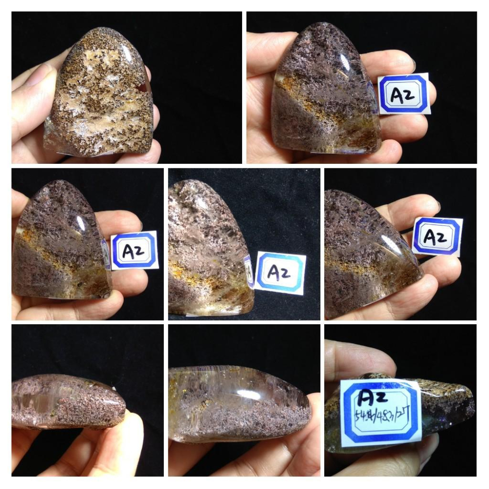 A天然水晶柱彩色花幽靈黃紫紅綠幽靈手把件擺件附底座握件把玩件風水擺飾招財珠寶玉石寶石-細節圖3