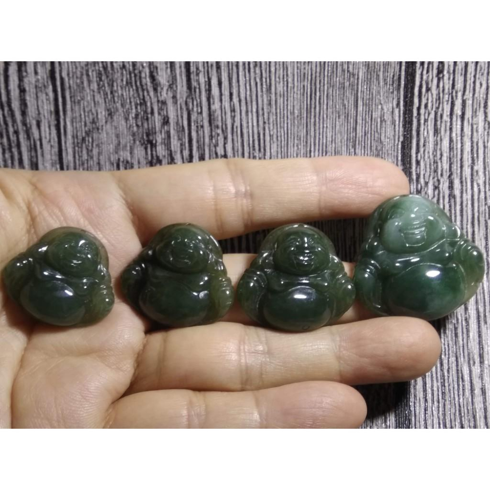 天然玉石緬甸玉硬玉翡翠藍水種滿綠財神彌勒佛佛公吊墬墜子玉墬掛件玉珮項鍊珠寶寶石首飾飾品數款任選其一-細節圖2