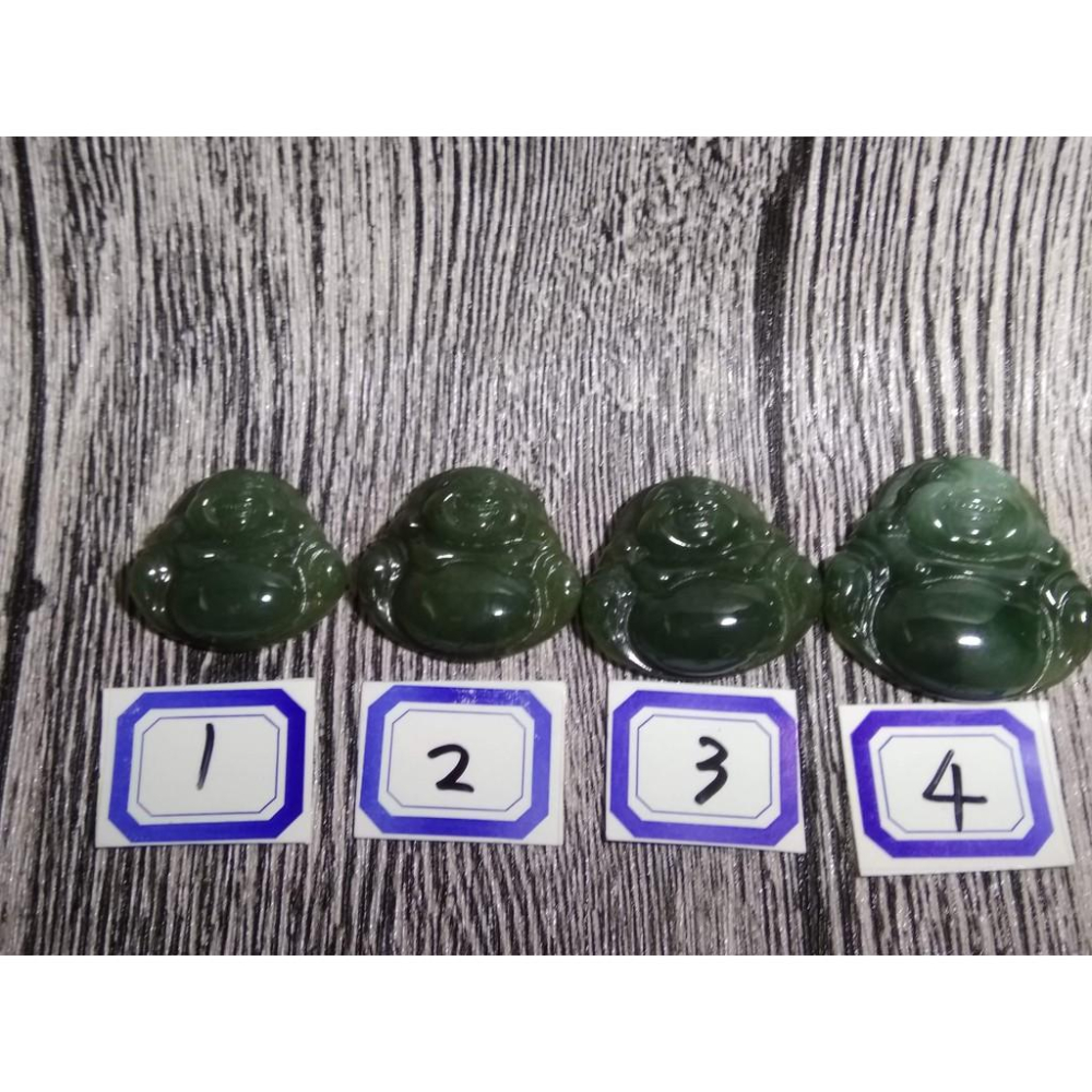 天然玉石緬甸玉硬玉翡翠藍水種滿綠財神彌勒佛佛公吊墬墜子玉墬掛件玉珮項鍊珠寶寶石首飾飾品數款任選其一-細節圖3