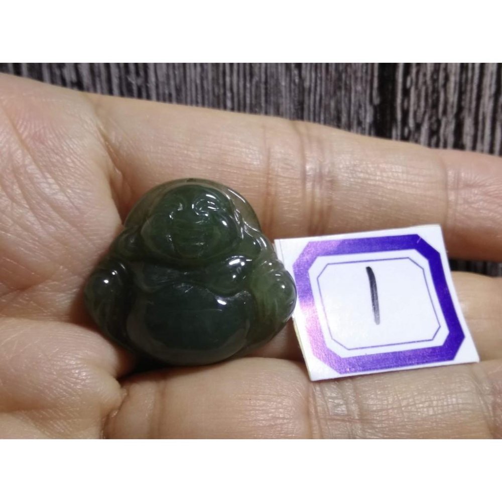 天然玉石緬甸玉硬玉翡翠藍水種滿綠財神彌勒佛佛公吊墬墜子玉墬掛件玉珮項鍊珠寶寶石首飾飾品數款任選其一-細節圖4