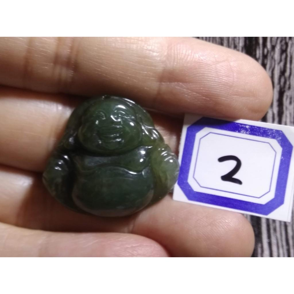 天然玉石緬甸玉硬玉翡翠藍水種滿綠財神彌勒佛佛公吊墬墜子玉墬掛件玉珮項鍊珠寶寶石首飾飾品數款任選其一-細節圖5