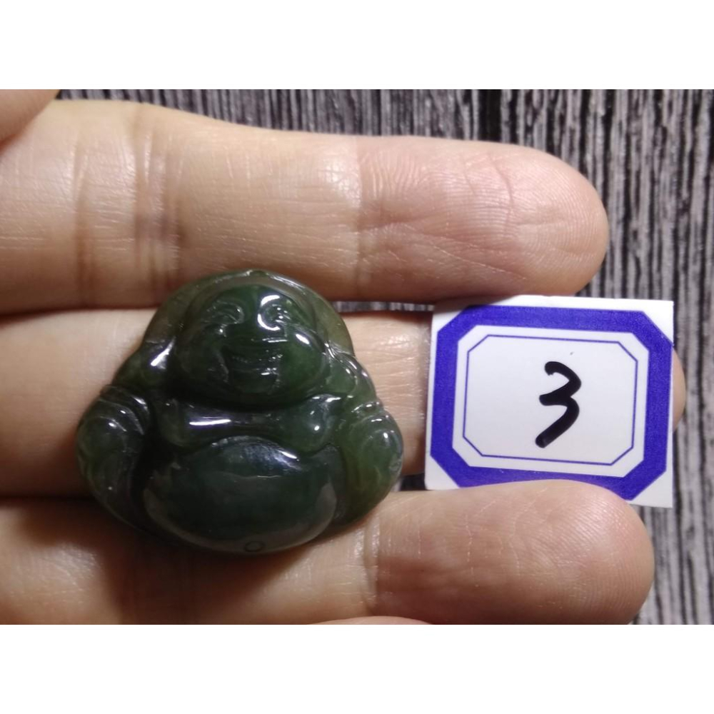 天然玉石緬甸玉硬玉翡翠藍水種滿綠財神彌勒佛佛公吊墬墜子玉墬掛件玉珮項鍊珠寶寶石首飾飾品數款任選其一-細節圖6